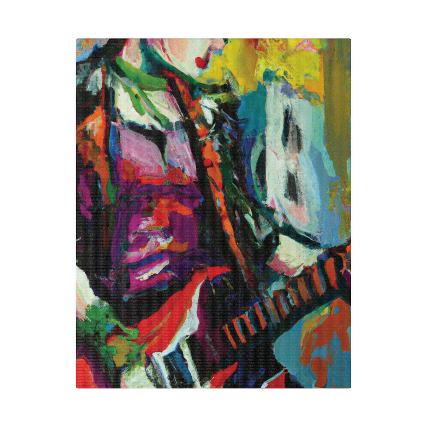 2671G - Rockstar Oil Painting Style Print | Poster | Home Decor | Wall Art | Music Art | Canvas