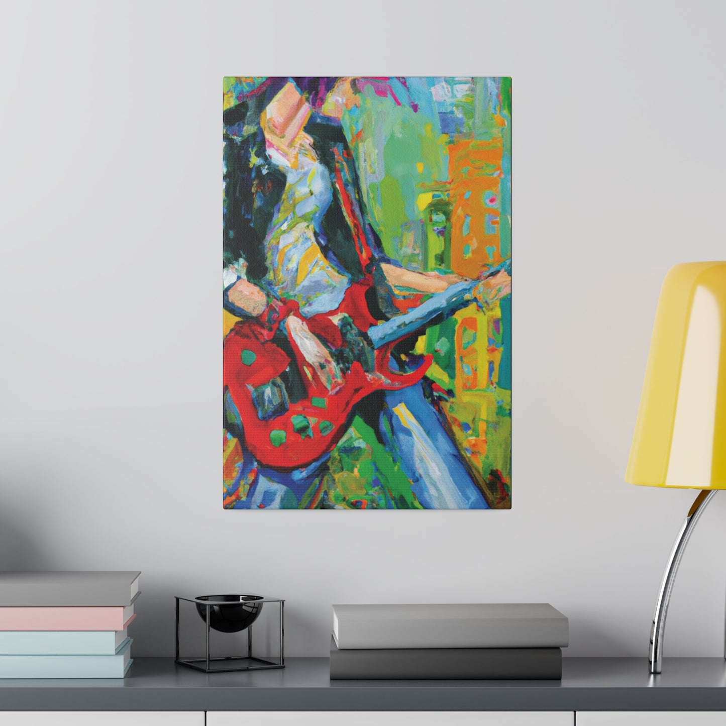 7369K - Rockstar Oil Painting Style Print | Poster | Home Decor | Wall Art | Music Art | Canvas