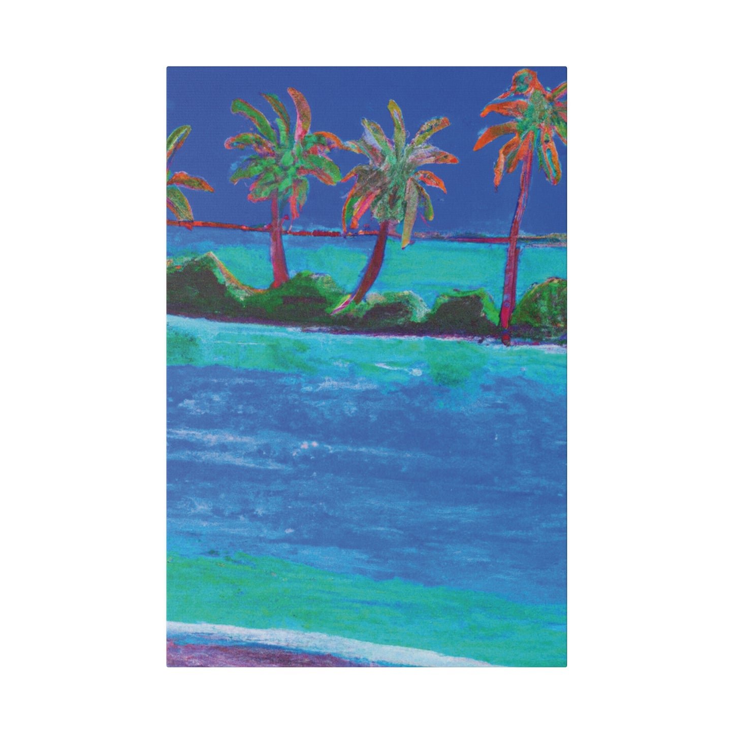 7454G - Bahamas Ocean Painting Print | Bahamas | Ocean | Beach | Poster | Home Decor | Wall Art | Canvas