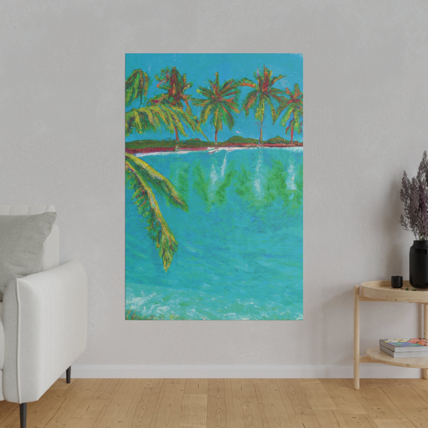 3255Q - Bahamas Ocean Painting Print | Bahamas | Ocean | Beach | Poster | Home Decor | Wall Art | Canvas