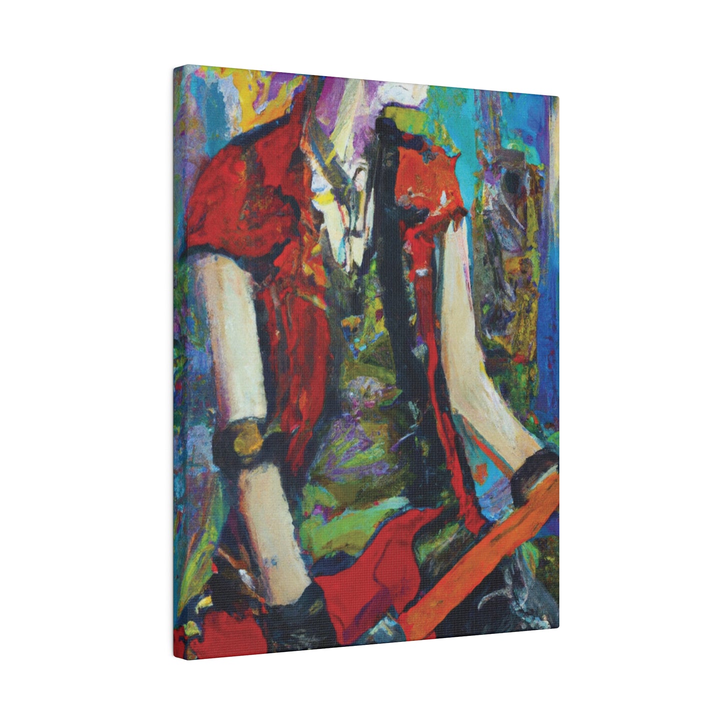 2205O - Rockstar Oil Painting Style Print | Poster | Home Decor | Wall Art | Music Art | Canvas