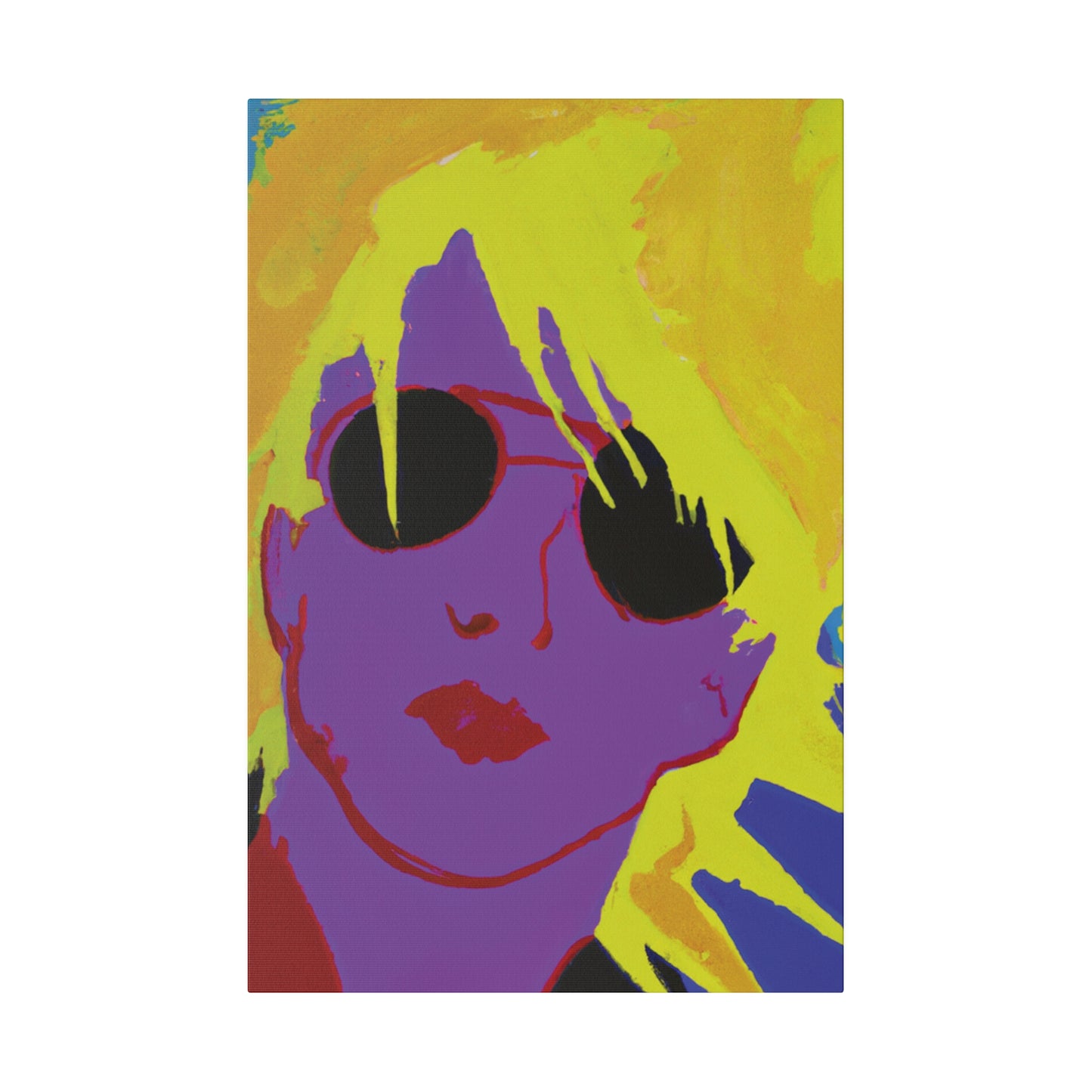 3022A - Rockstar Painting Print | Face | Abstract | Poster | Home Decor | Wall Art | Music Art | Canvas