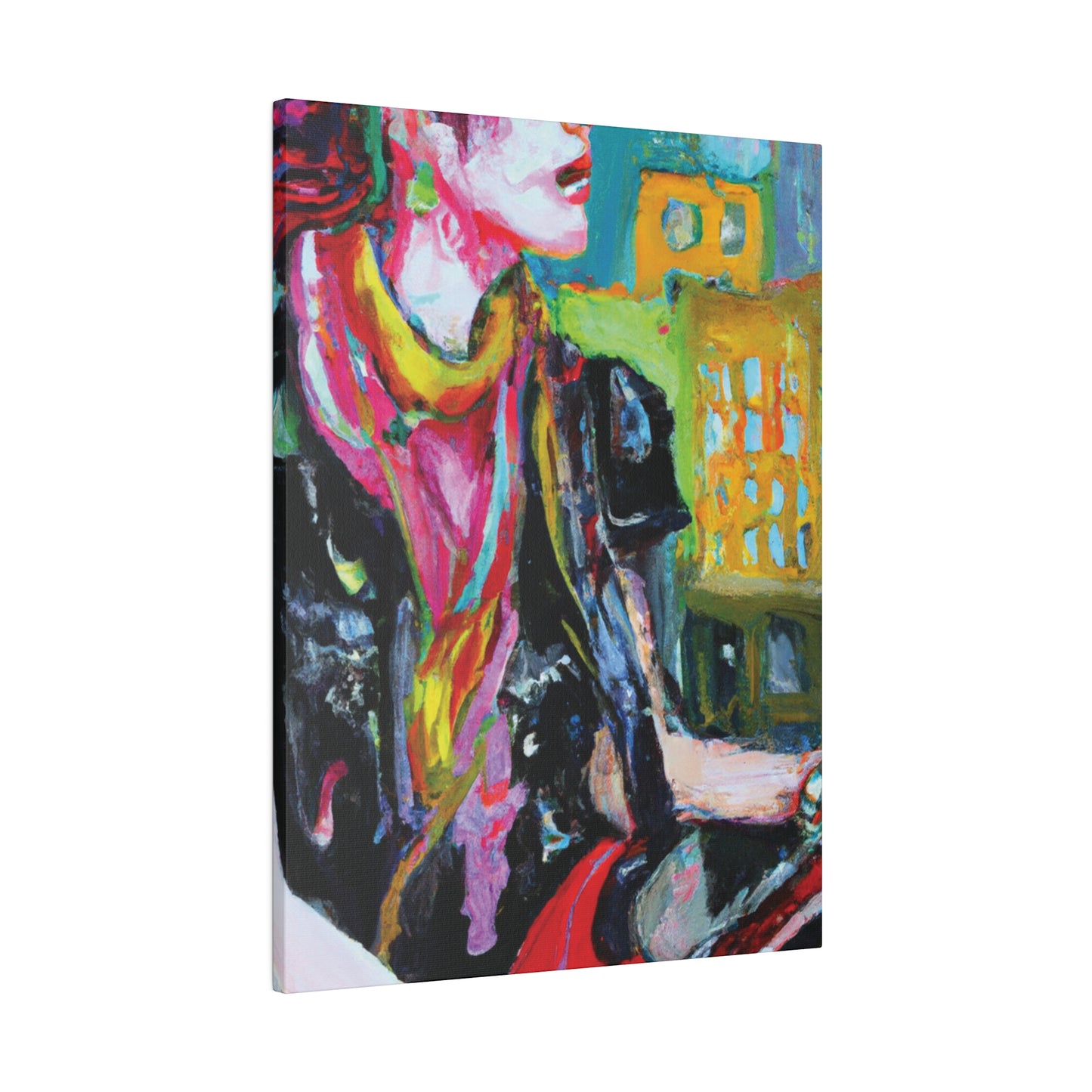 9896T - Rockstar Oil Painting Style Print | Poster | Home Decor | Wall Art | Music Art | Canvas