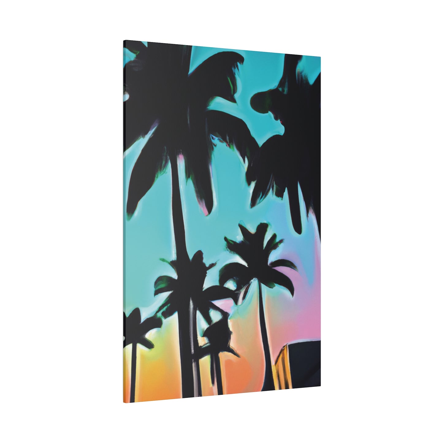 5491X - Miami Beach Sunset Painting Print | Miami | Beach | Sunset | Poster | Home Decor | Wall Art | Canvas