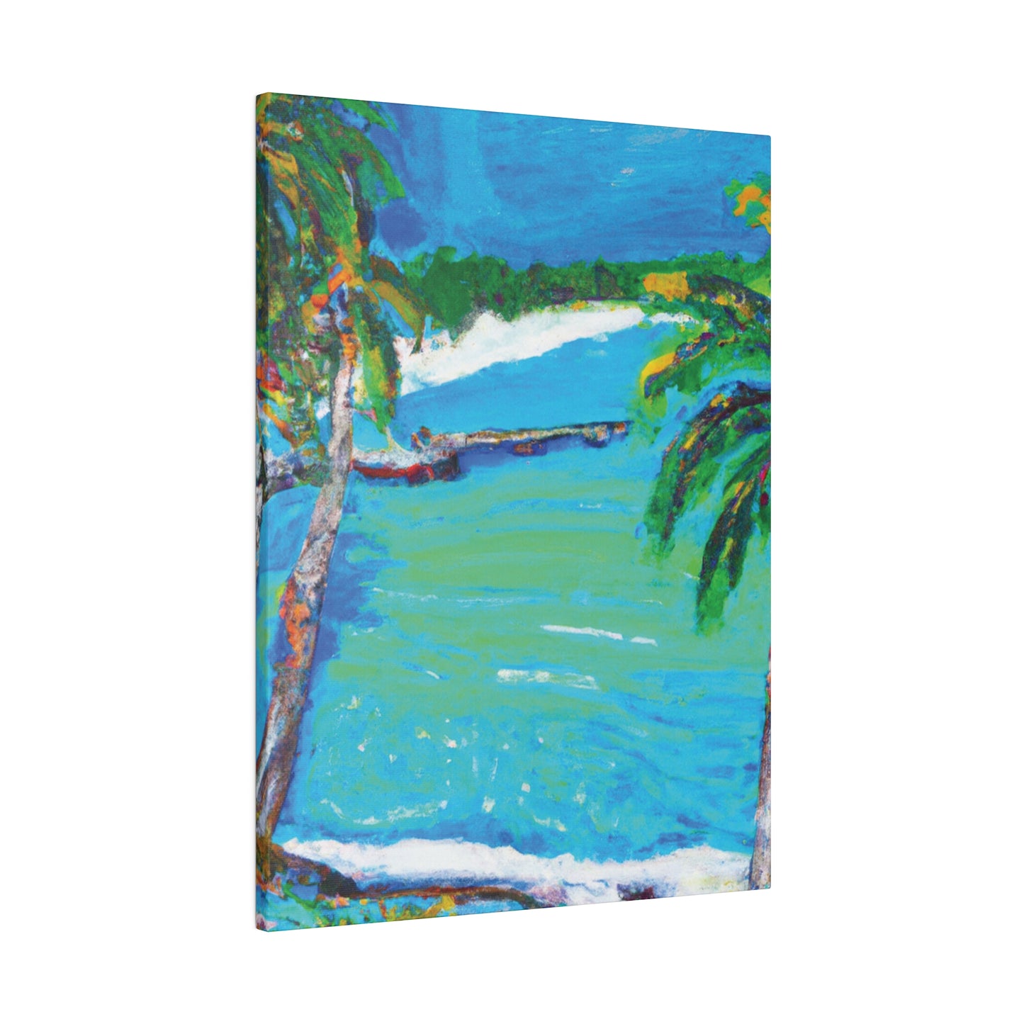 2499M - Bahamas Ocean Painting Print | Bahamas | Ocean | Beach | Poster | Home Decor | Wall Art | Canvas