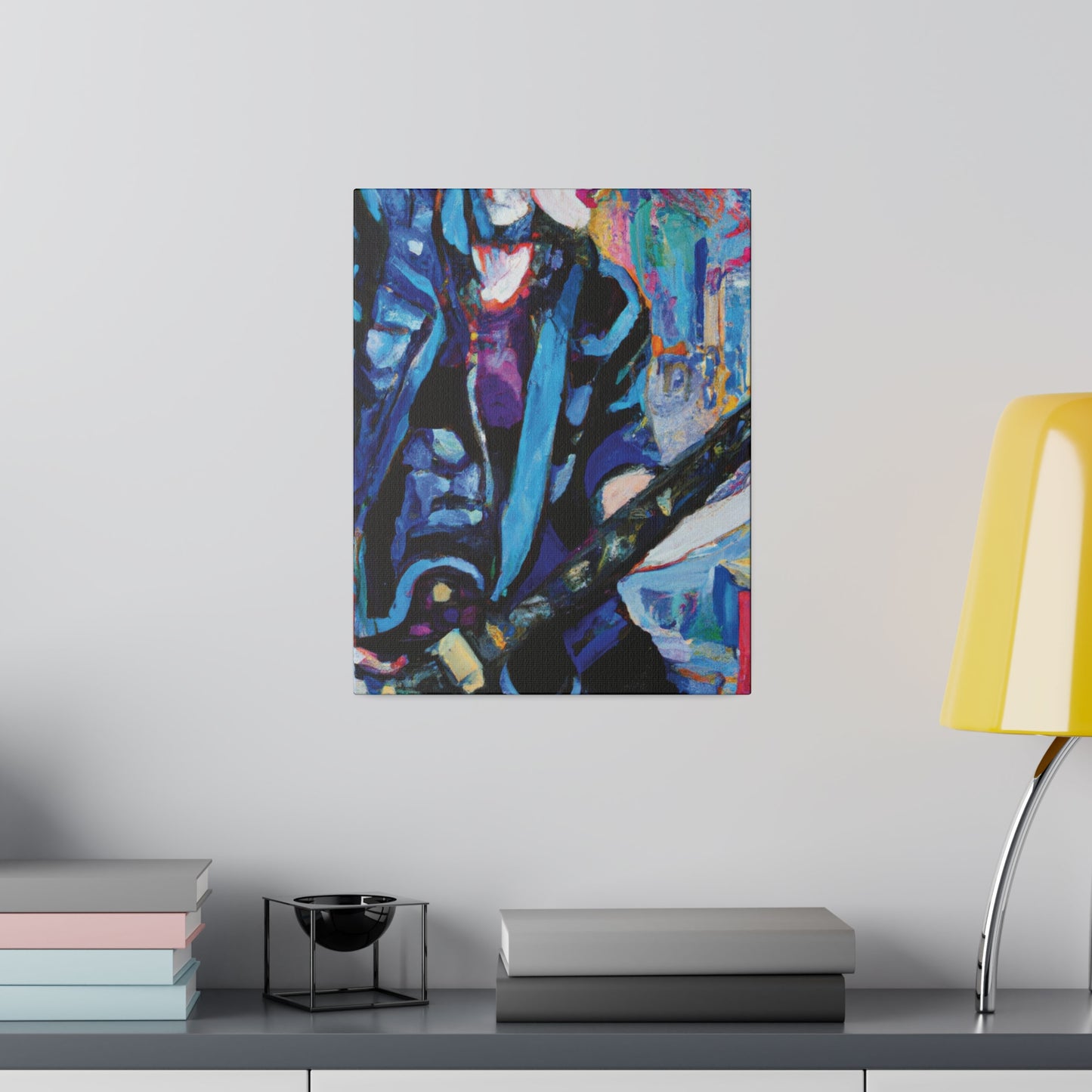 7204K - Rockstar Oil Painting Style Print | Poster | Home Decor | Wall Art | Music Art | Canvas