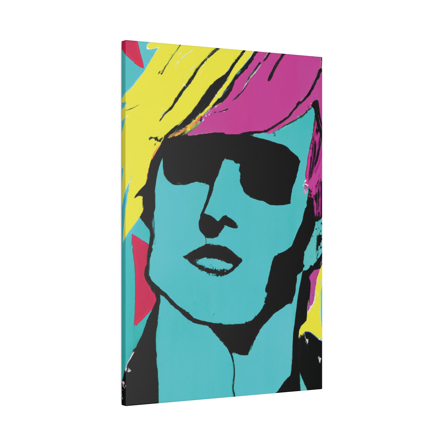 8753H - Rockstar Painting Print | Face | Abstract | Poster | Home Decor | Wall Art | Music Art | Canvas