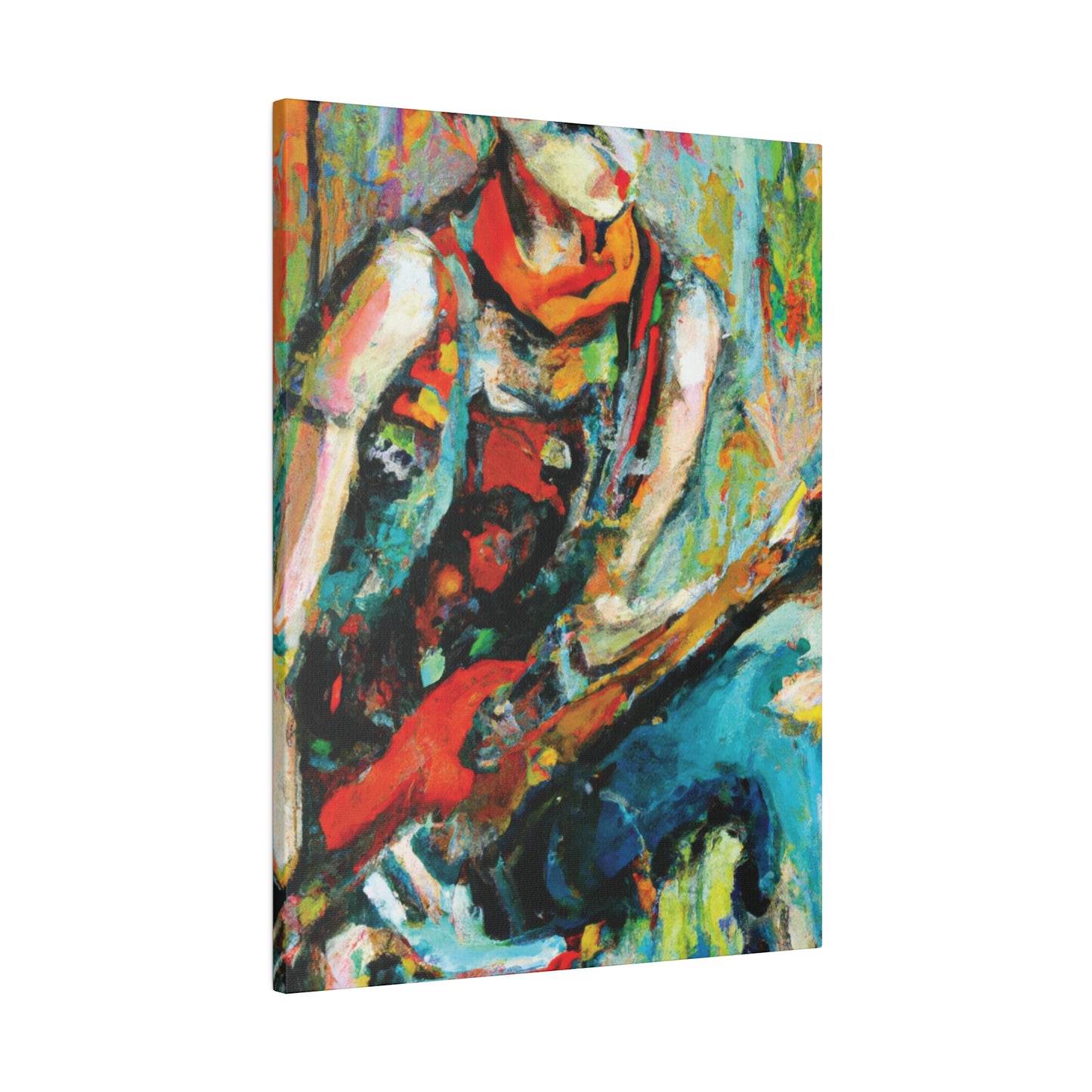 7494M - Rockstar Oil Painting Style Print | Poster | Home Decor | Wall Art | Music Art | Canvas