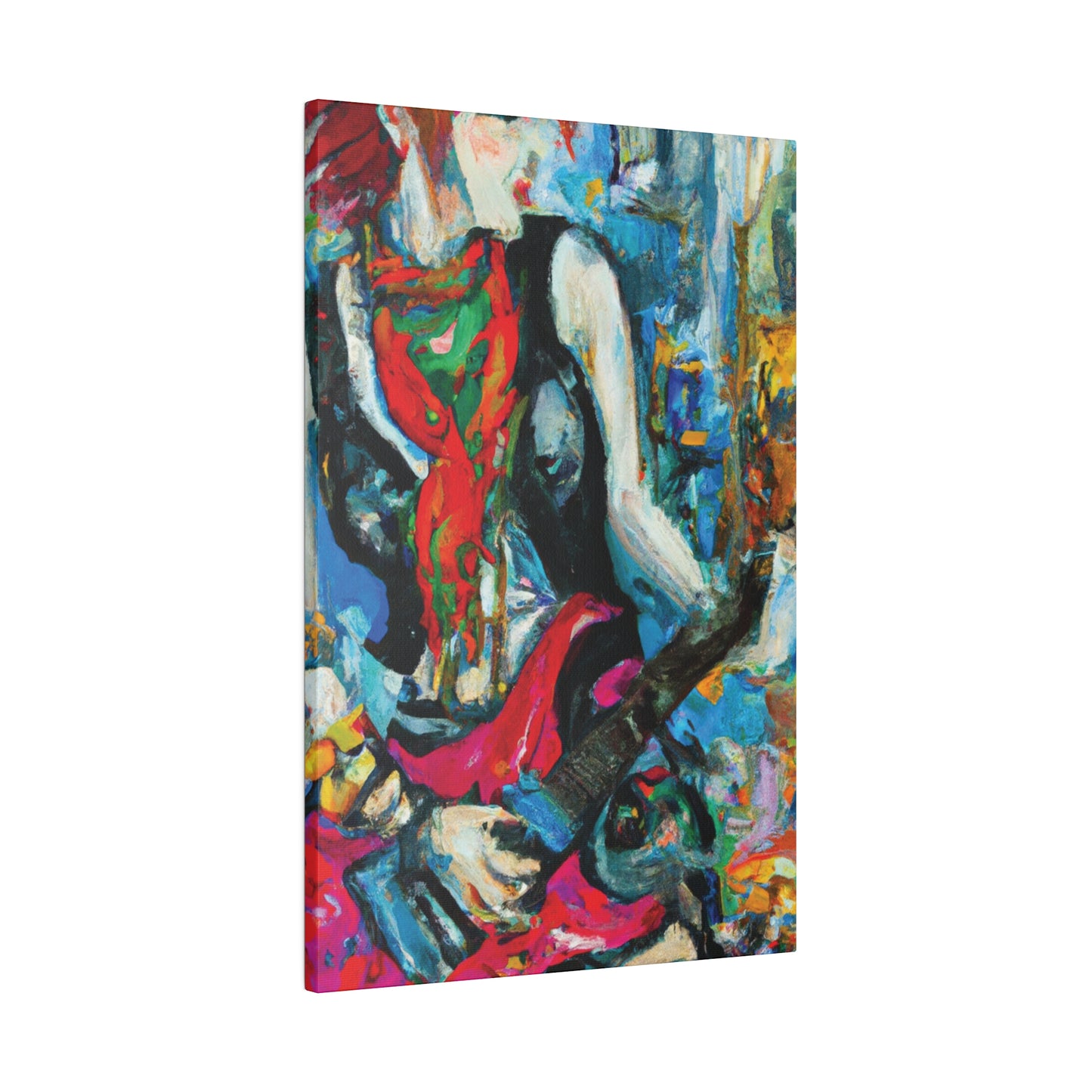 8722E - Rockstar Oil Painting Style Print | Poster | Home Decor | Wall Art | Music Art | Canvas