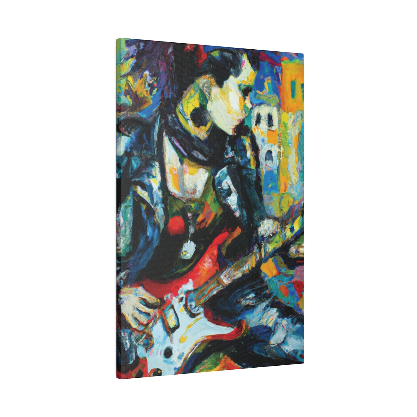 7547K - Rockstar Oil Painting Style Print | Poster | Home Decor | Wall Art | Music Art | Canvas