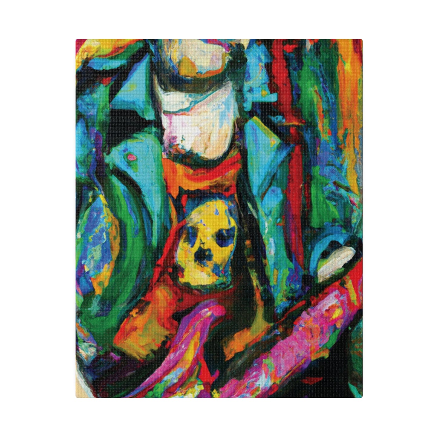 3118K - Rockstar Oil Painting Style Print | Poster | Home Decor | Wall Art | Music Art | Canvas