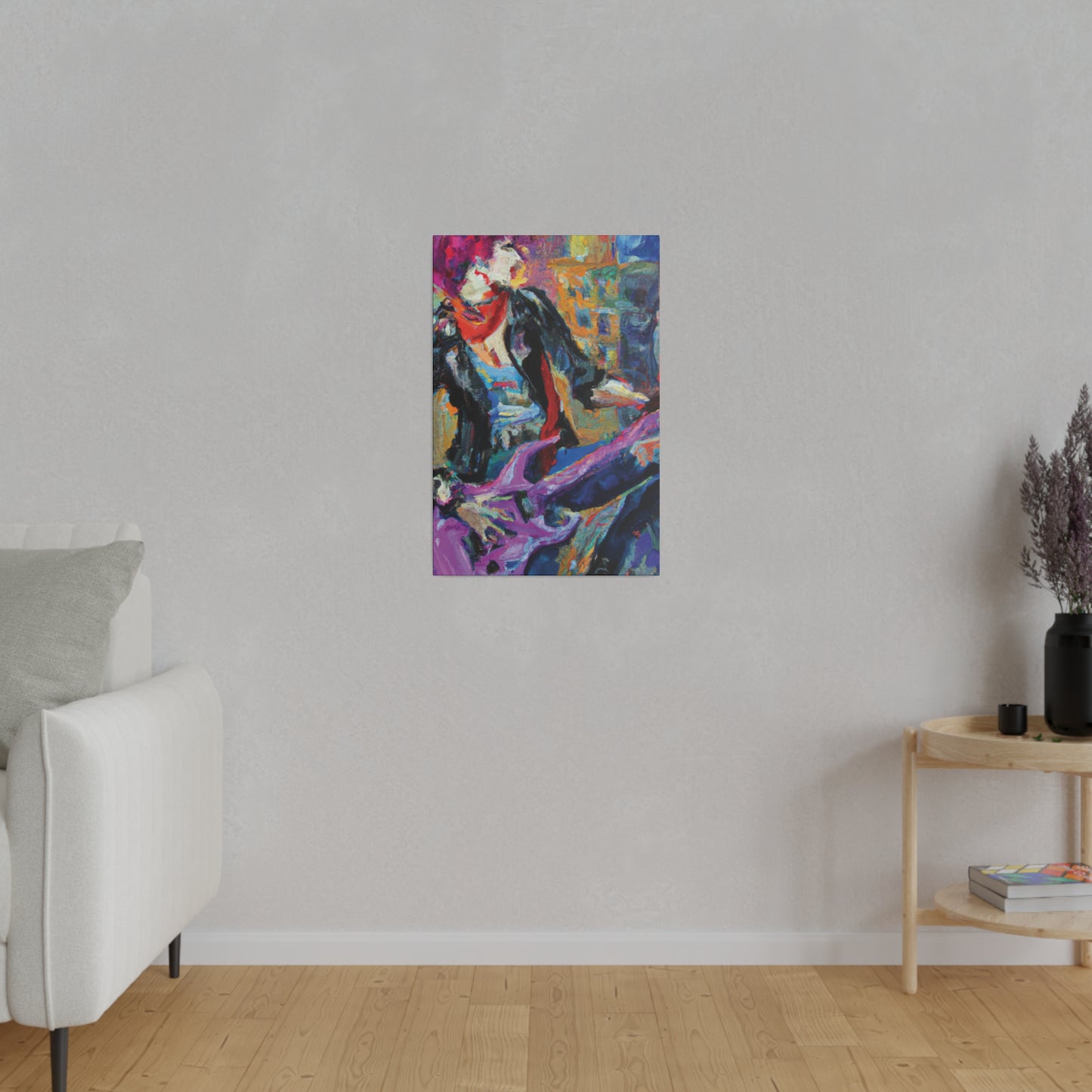 4827X - Rockstar Oil Painting Style Print | Poster | Home Decor | Wall Art | Music Art | Canvas