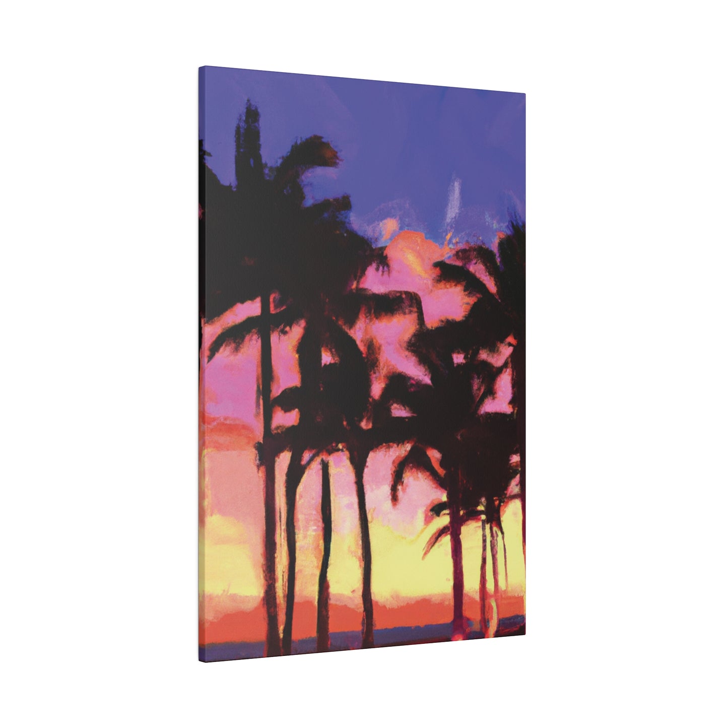 9365H - Miami Beach Sunset Painting Print | Miami | Beach | Sunset | Poster | Home Decor | Wall Art | Canvas