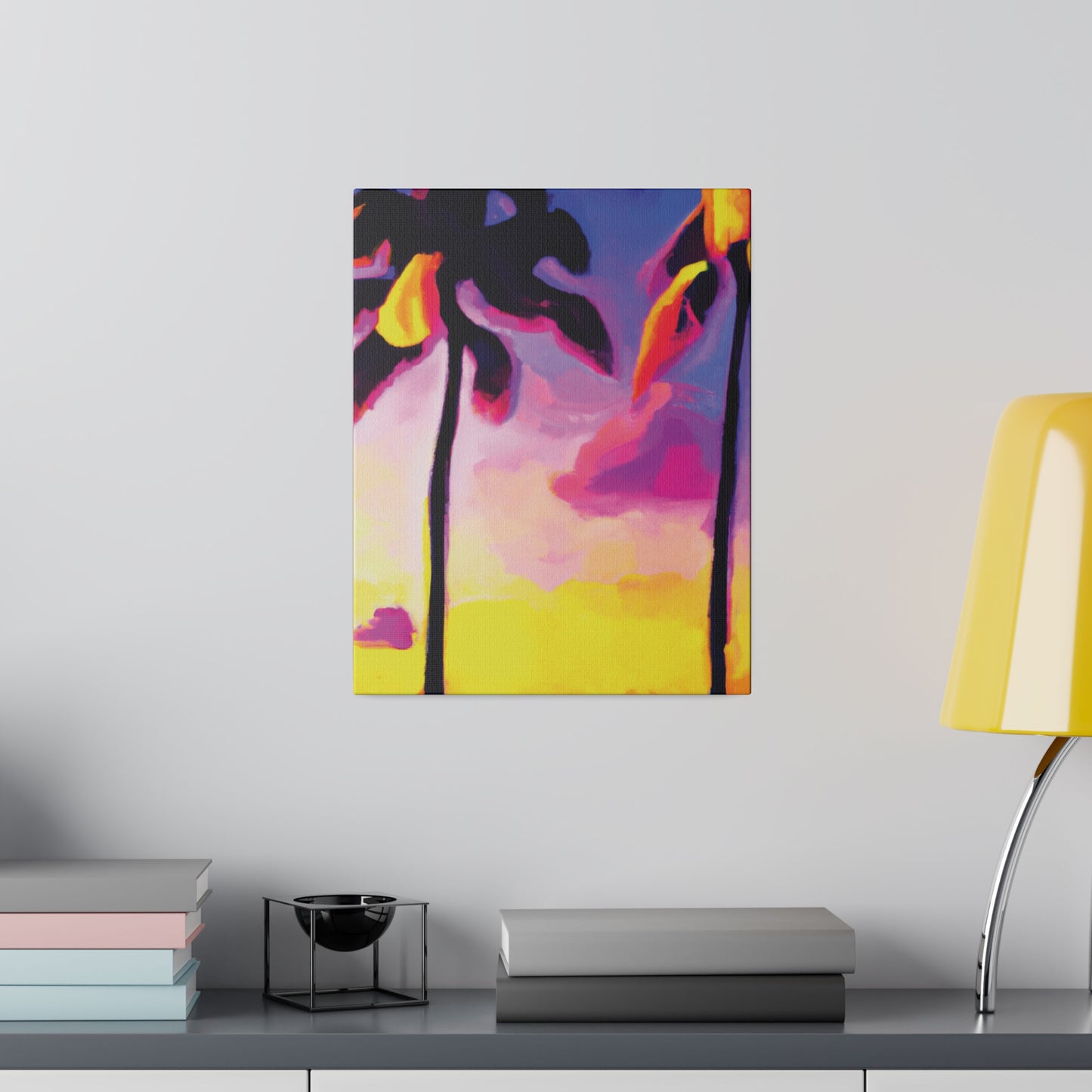 839P - Miami Beach Sunset Painting Print | Miami | Beach | Sunset | Poster | Home Decor | Wall Art | Canvas