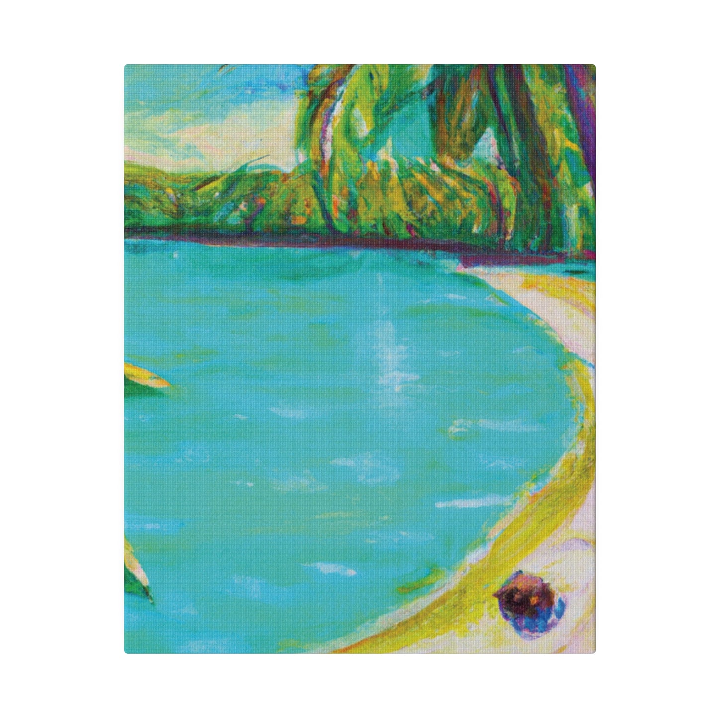 2421K - Bahamas Ocean Painting Print | Bahamas | Ocean | Beach | Poster | Home Decor | Wall Art | Canvas