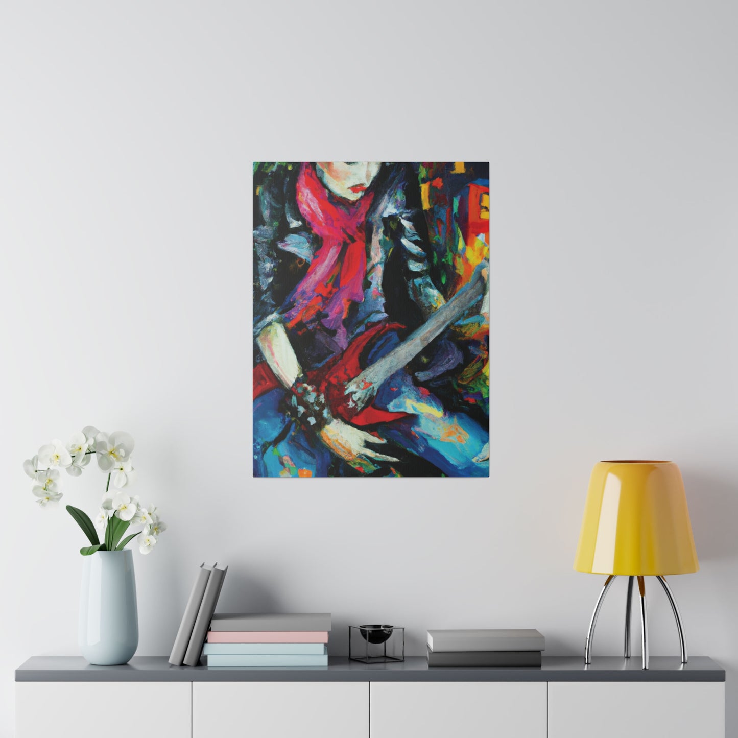 834A - Rockstar Oil Painting Style Print | Poster | Home Decor | Wall Art | Music Art | Canvas
