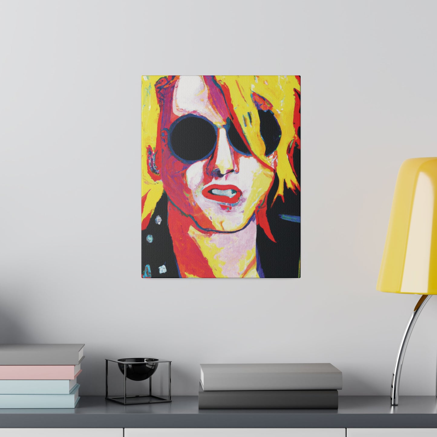 4786R - Rockstar Painting Print | Face | Abstract | Poster | Home Decor | Wall Art | Music Art | Canvas