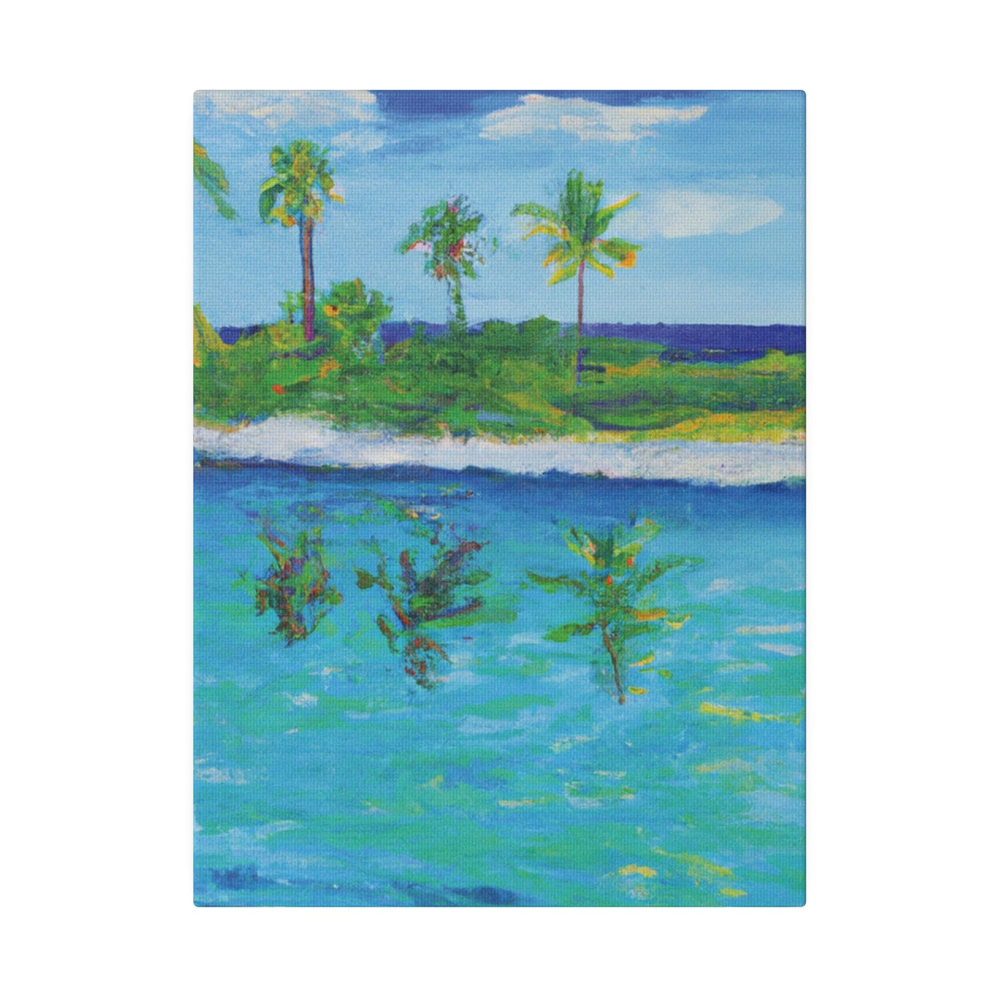 7382P - Bahamas Ocean Painting Print | Bahamas | Ocean | Beach | Poster | Home Decor | Wall Art | Canvas