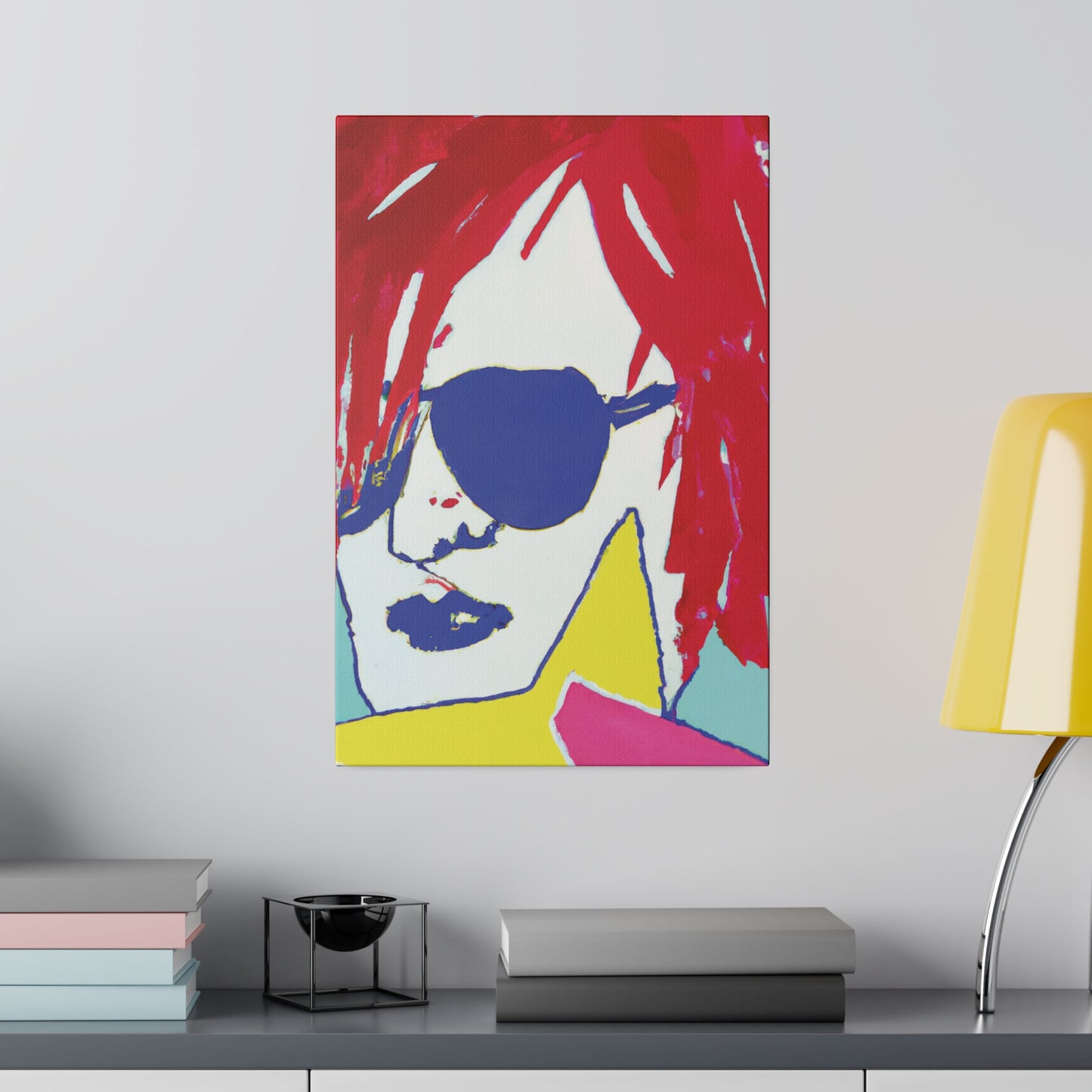 5681B - Rockstar Painting Print | Face | Abstract | Poster | Home Decor | Wall Art | Music Art | Canvas