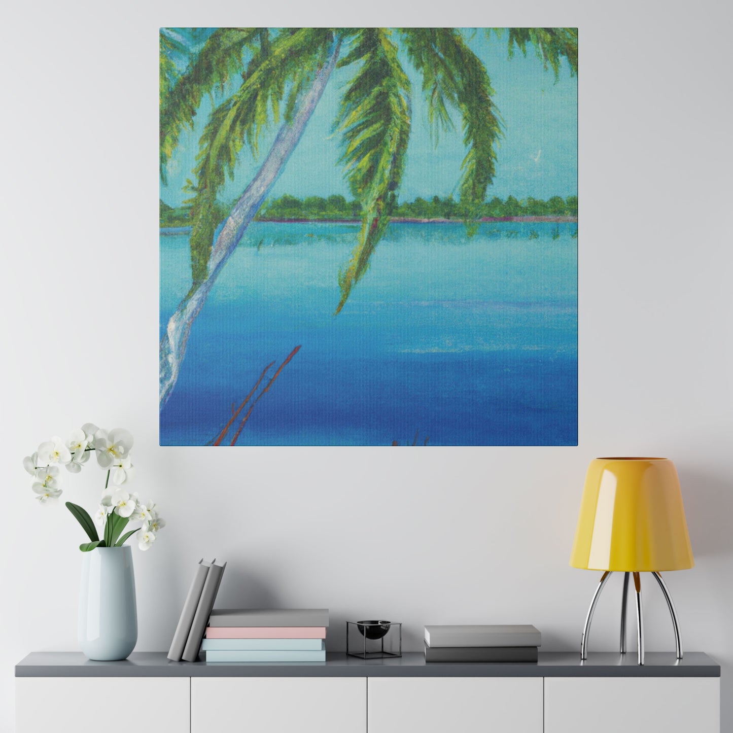 6874M - Bahamas Ocean Painting Print | Bahamas | Ocean | Beach | Poster | Home Decor | Wall Art | Canvas