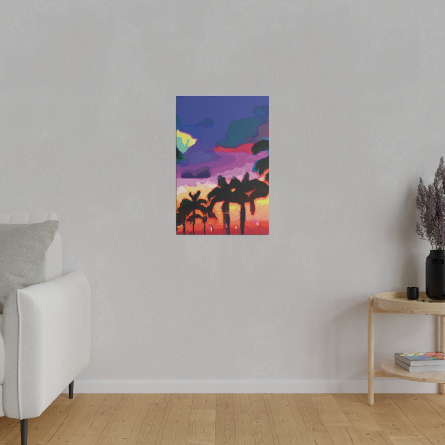 2520H - Miami Beach Sunset Painting Print | Miami | Beach | Sunset | Poster | Home Decor | Wall Art | Canvas