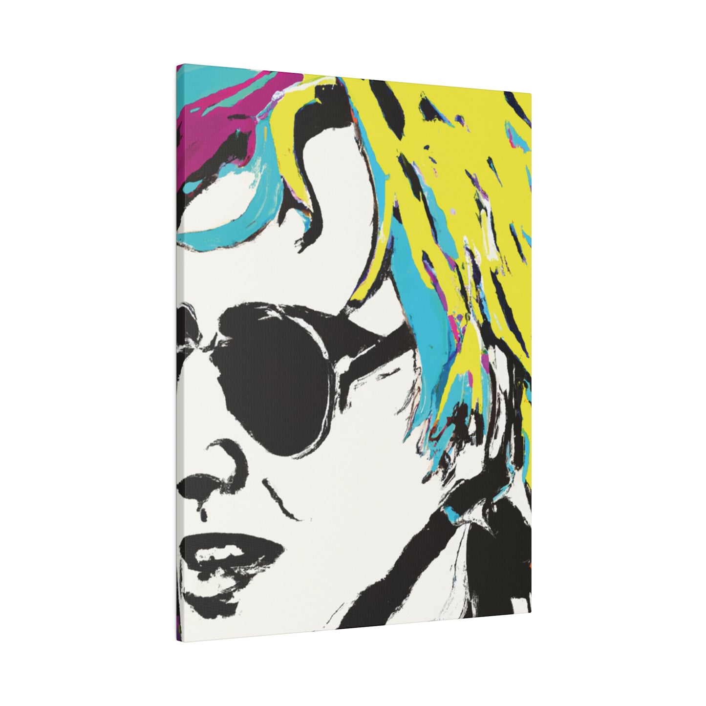 3921R - Rockstar Painting Print | Face | Abstract | Poster | Home Decor | Wall Art | Music Art | Canvas