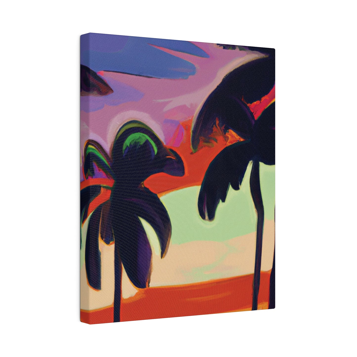 4438V - Miami Beach Sunset Painting Print | Miami | Beach | Sunset | Poster | Home Decor | Wall Art | Canvas