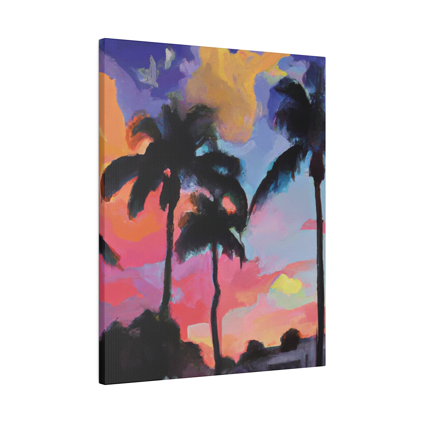 5334Q - Miami Beach Sunset Painting Print | Miami | Beach | Sunset | Poster | Home Decor | Wall Art | Canvas