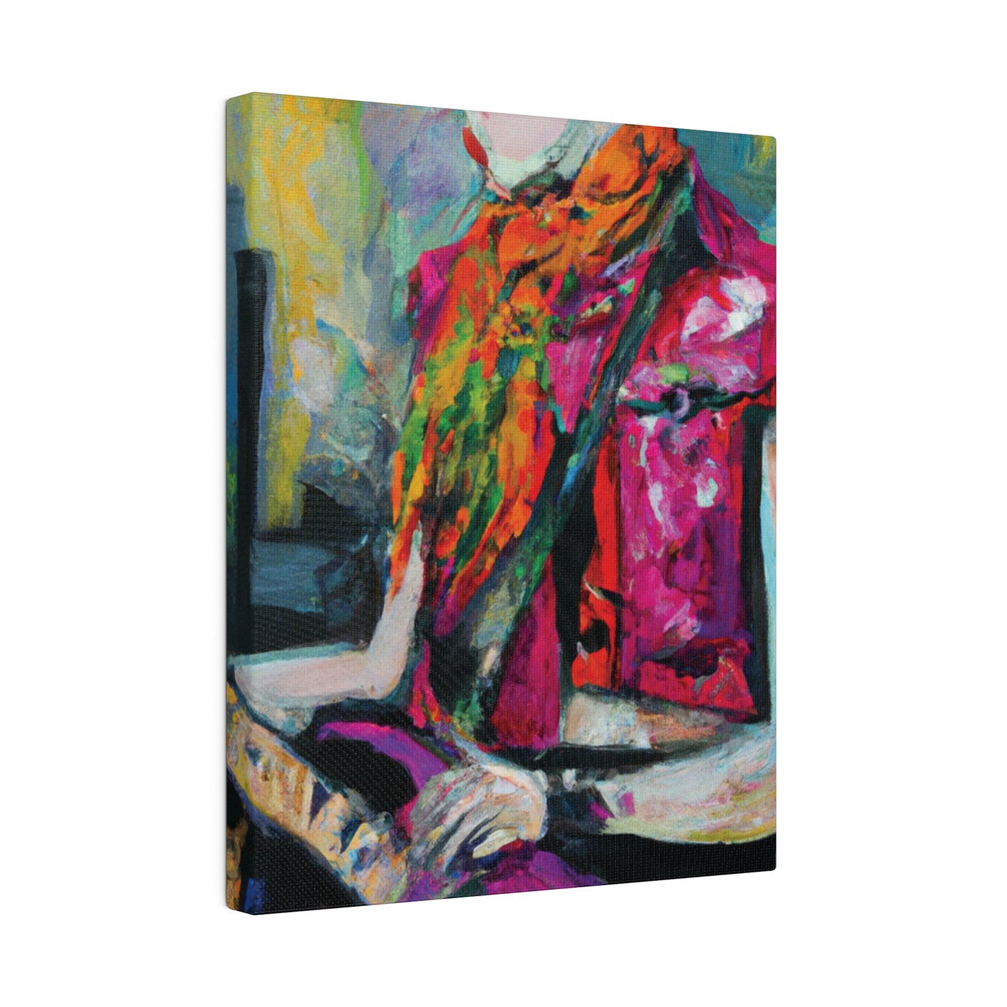 9053L - Rockstar Oil Painting Style Print | Poster | Home Decor | Wall Art | Music Art | Canvas