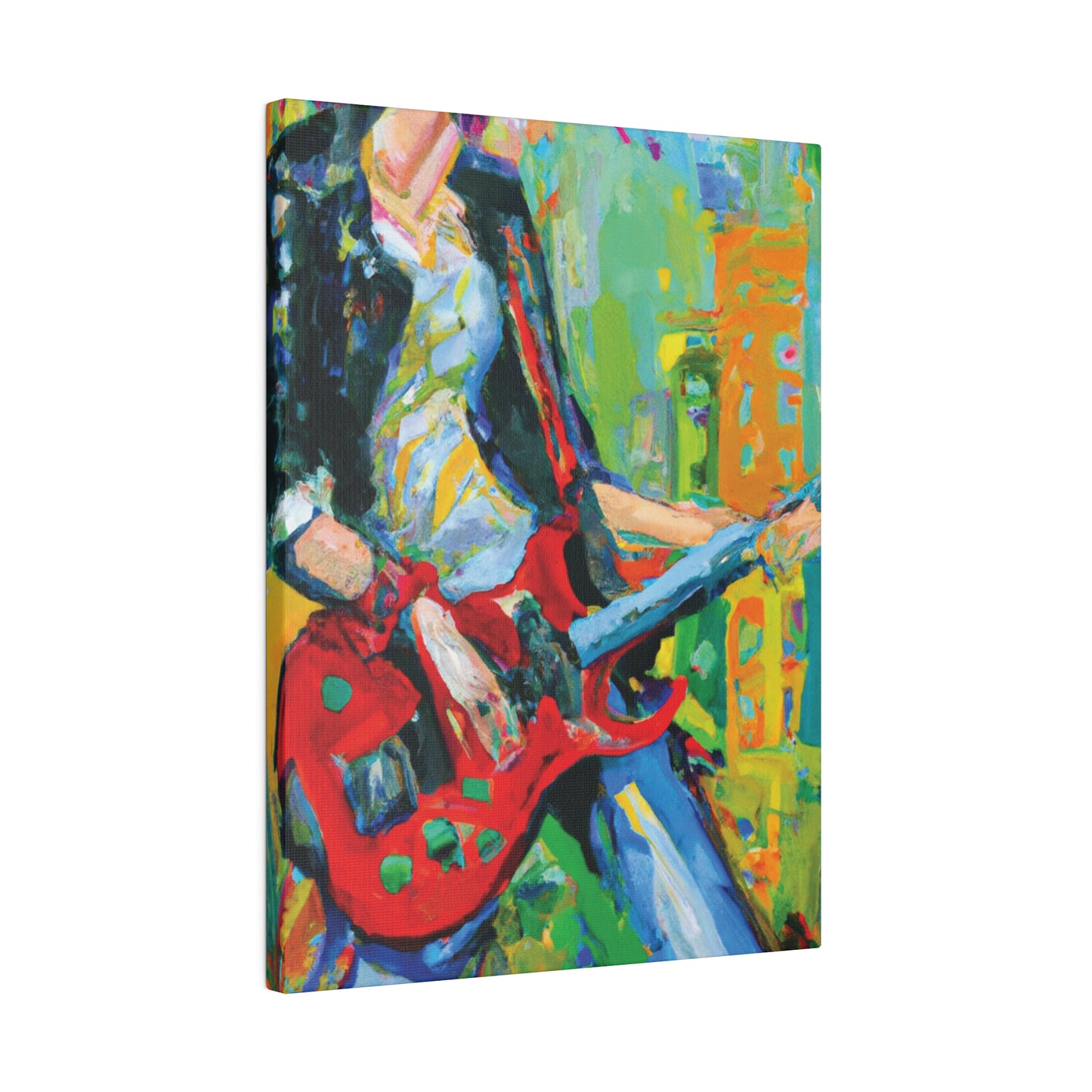 7369K - Rockstar Oil Painting Style Print | Poster | Home Decor | Wall Art | Music Art | Canvas