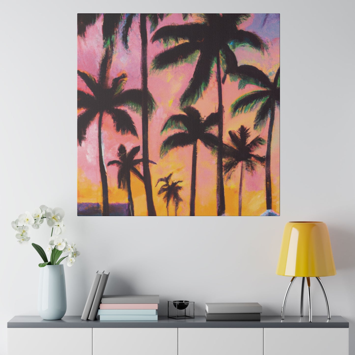 7524X - Miami Beach Sunset Painting Print | Miami | Beach | Sunset | Poster | Home Decor | Wall Art | Canvas