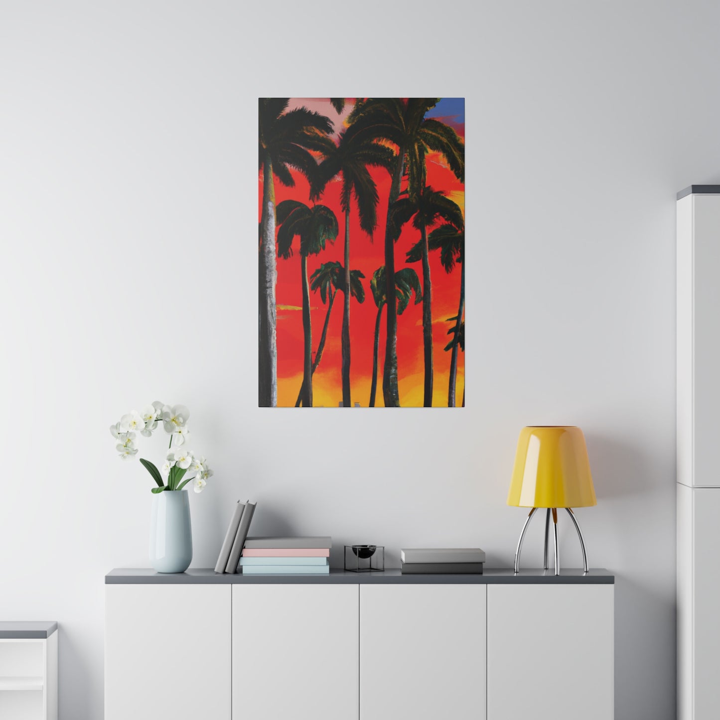 4286K - Miami Beach Sunset Painting Print | Miami | Beach | Sunset | Poster | Home Decor | Wall Art | Canvas