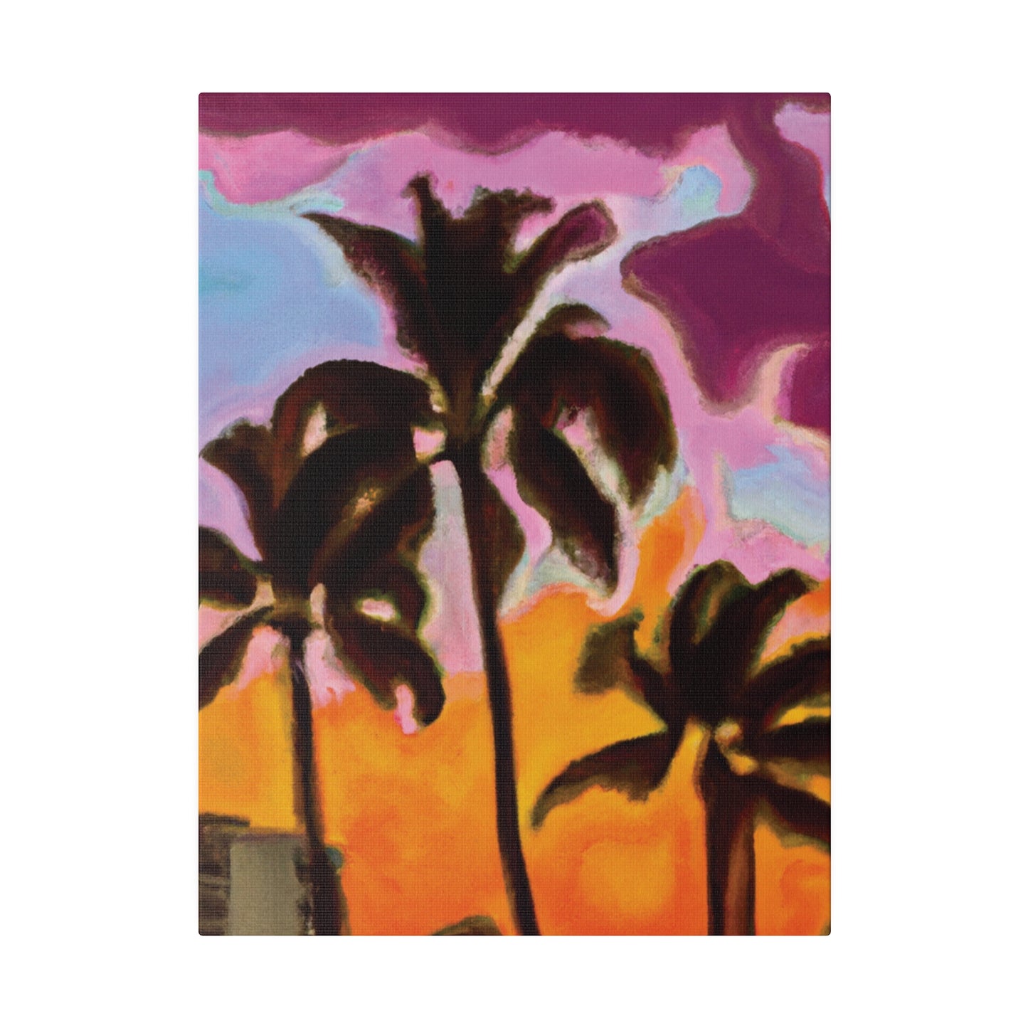 6721C - Miami Beach Sunset Painting Print | Miami | Beach | Sunset | Poster | Home Decor | Wall Art | Canvas