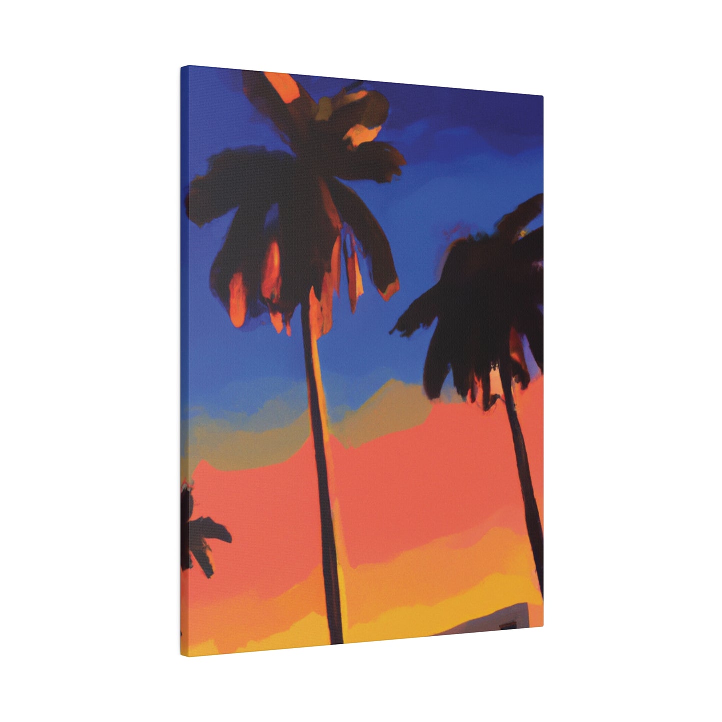 9562Q - Miami Beach Sunset Painting Print | Miami | Beach | Sunset | Poster | Home Decor | Wall Art | Canvas