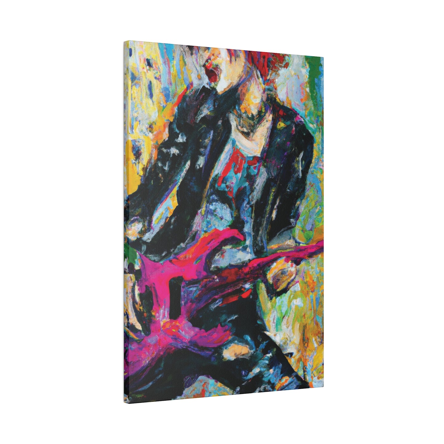 4567X - Rockstar Oil Painting Style Print | Poster | Home Decor | Wall Art | Music Art | Canvas