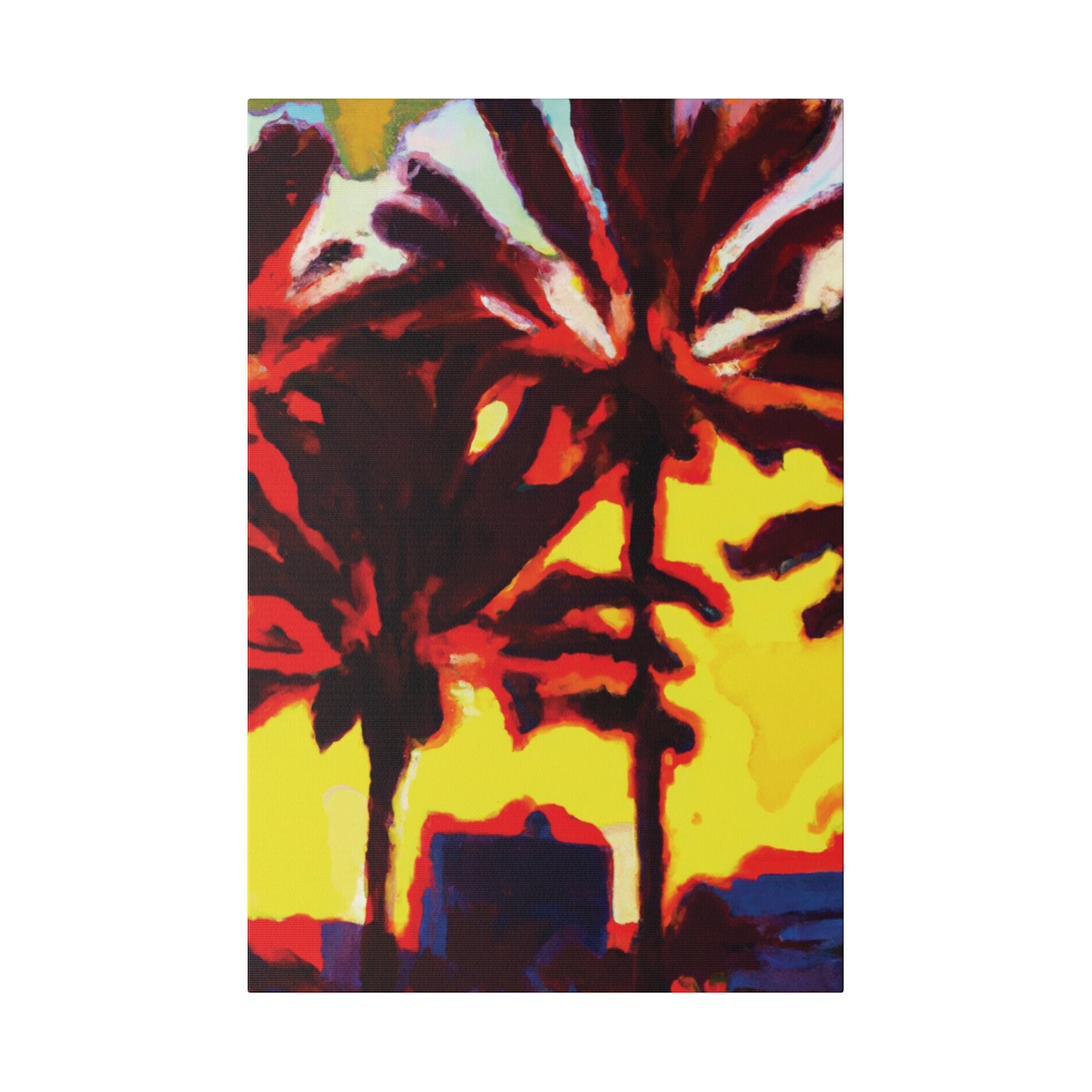 3133X - Miami Beach Sunset Painting Print | Miami | Beach | Sunset | Poster | Home Decor | Wall Art | Canvas