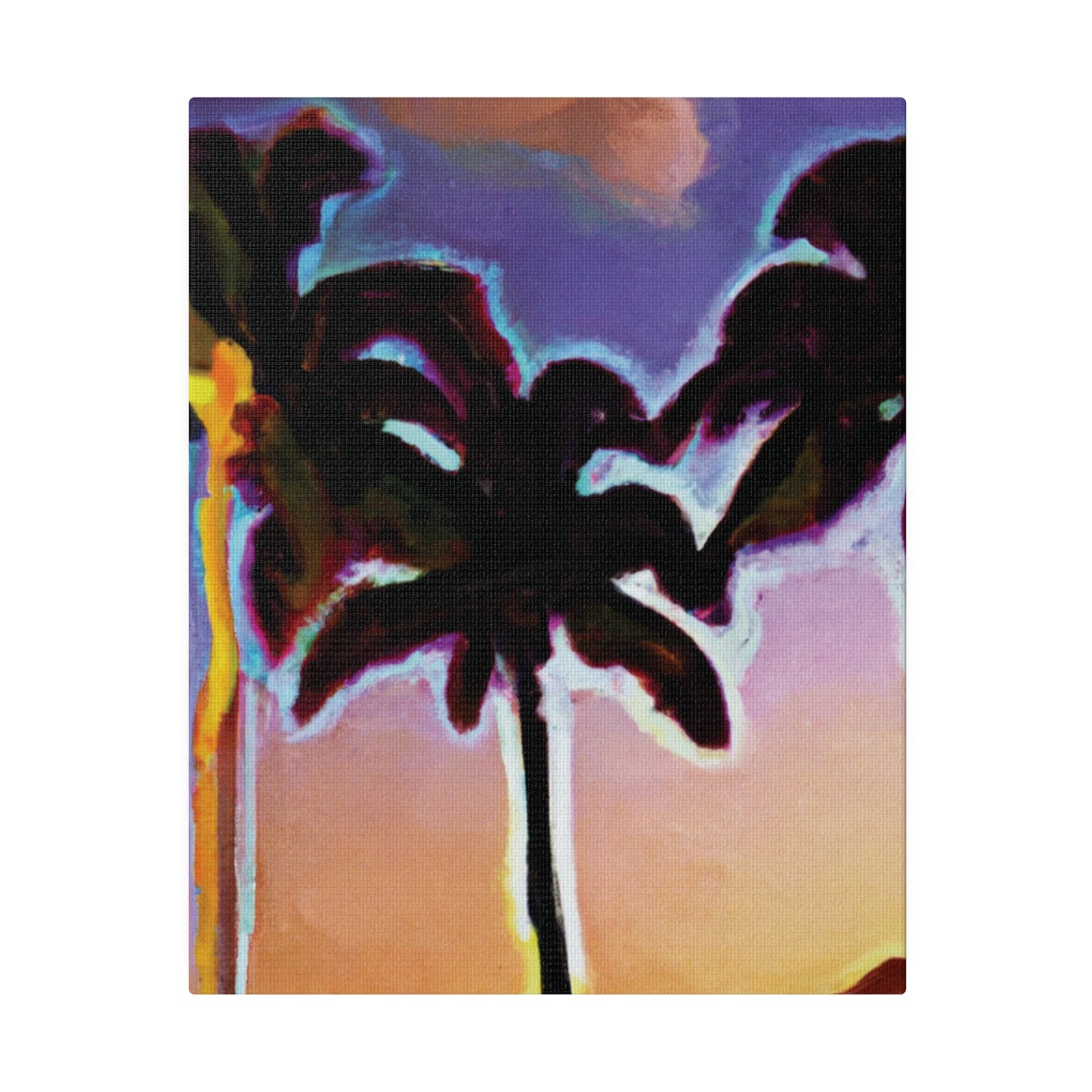 9603V - Miami Beach Sunset Painting Print | Miami | Beach | Sunset | Poster | Home Decor | Wall Art | Canvas