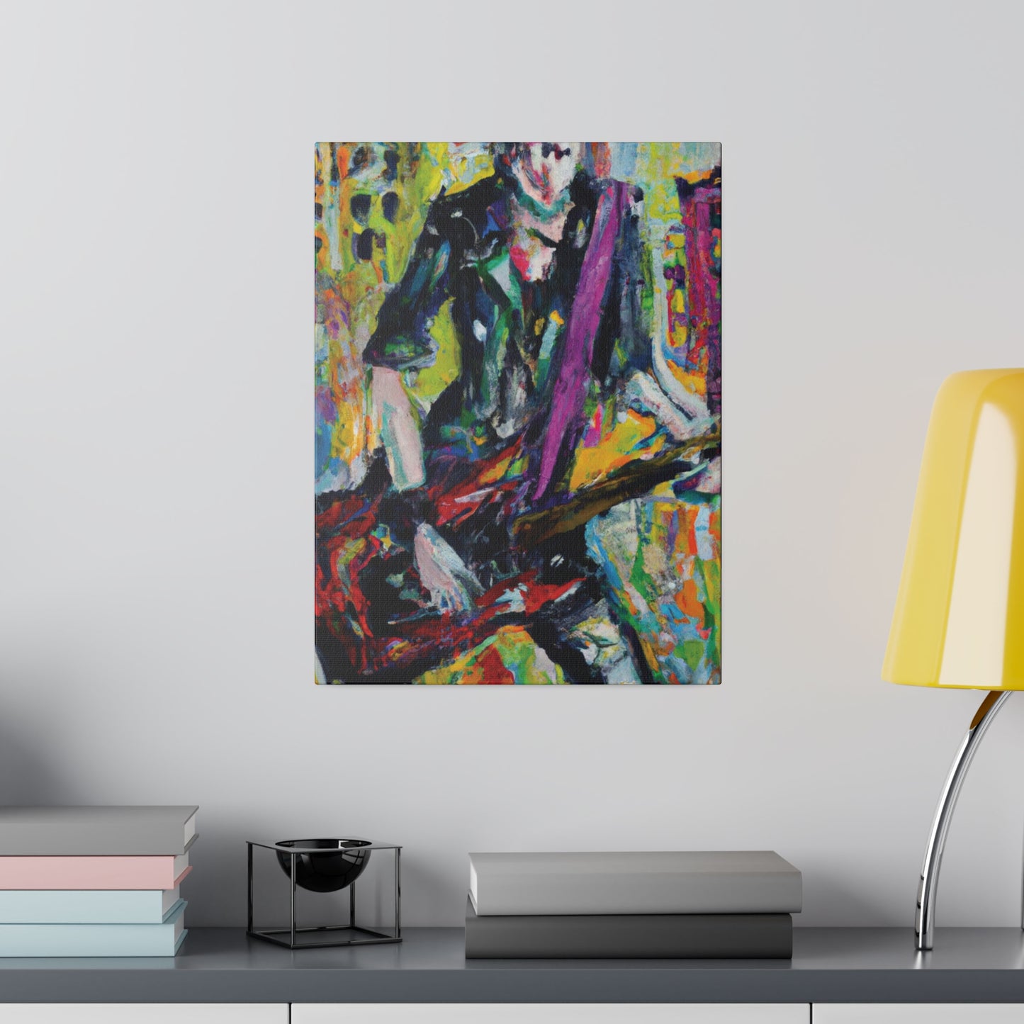 5521G - Rockstar Oil Painting Style Print | Poster | Home Decor | Wall Art | Music Art | Canvas