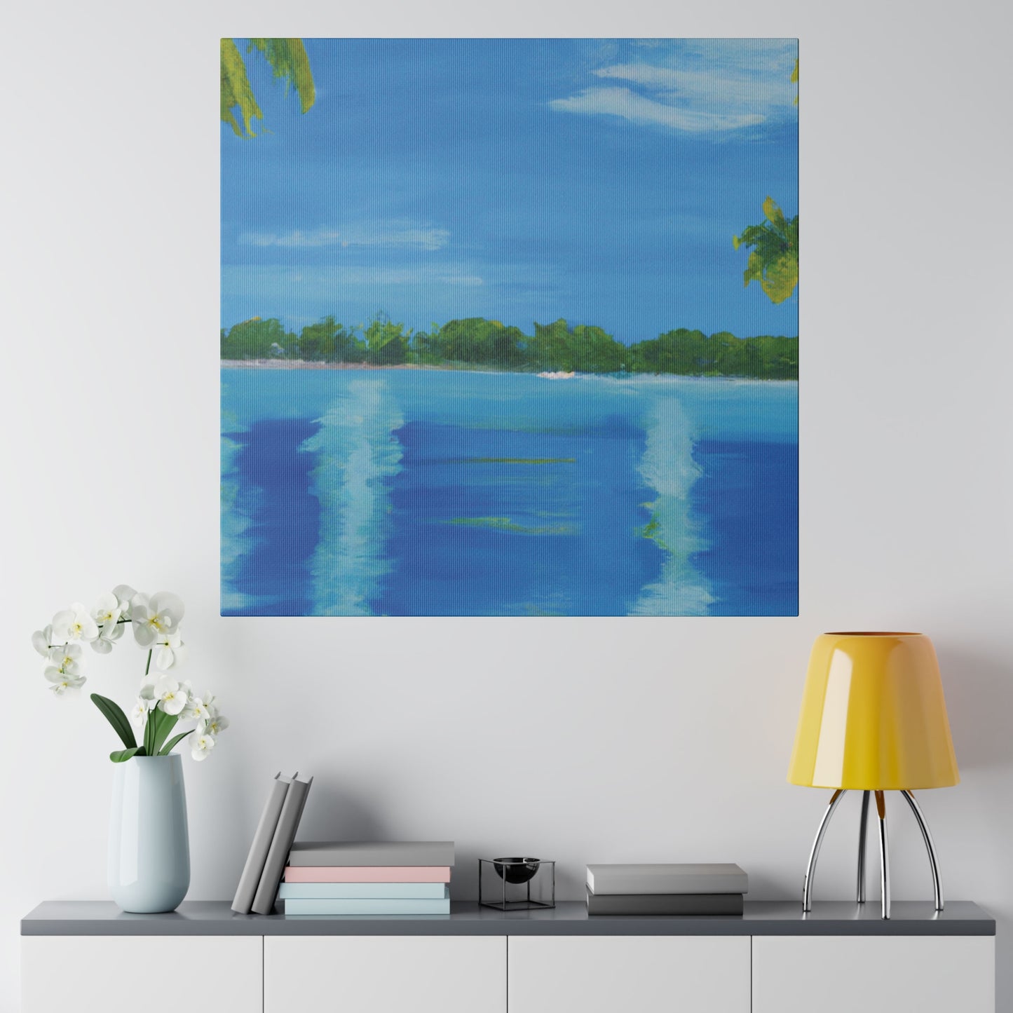 6876O - Bahamas Ocean Painting Print | Bahamas | Ocean | Beach | Poster | Home Decor | Wall Art | Canvas