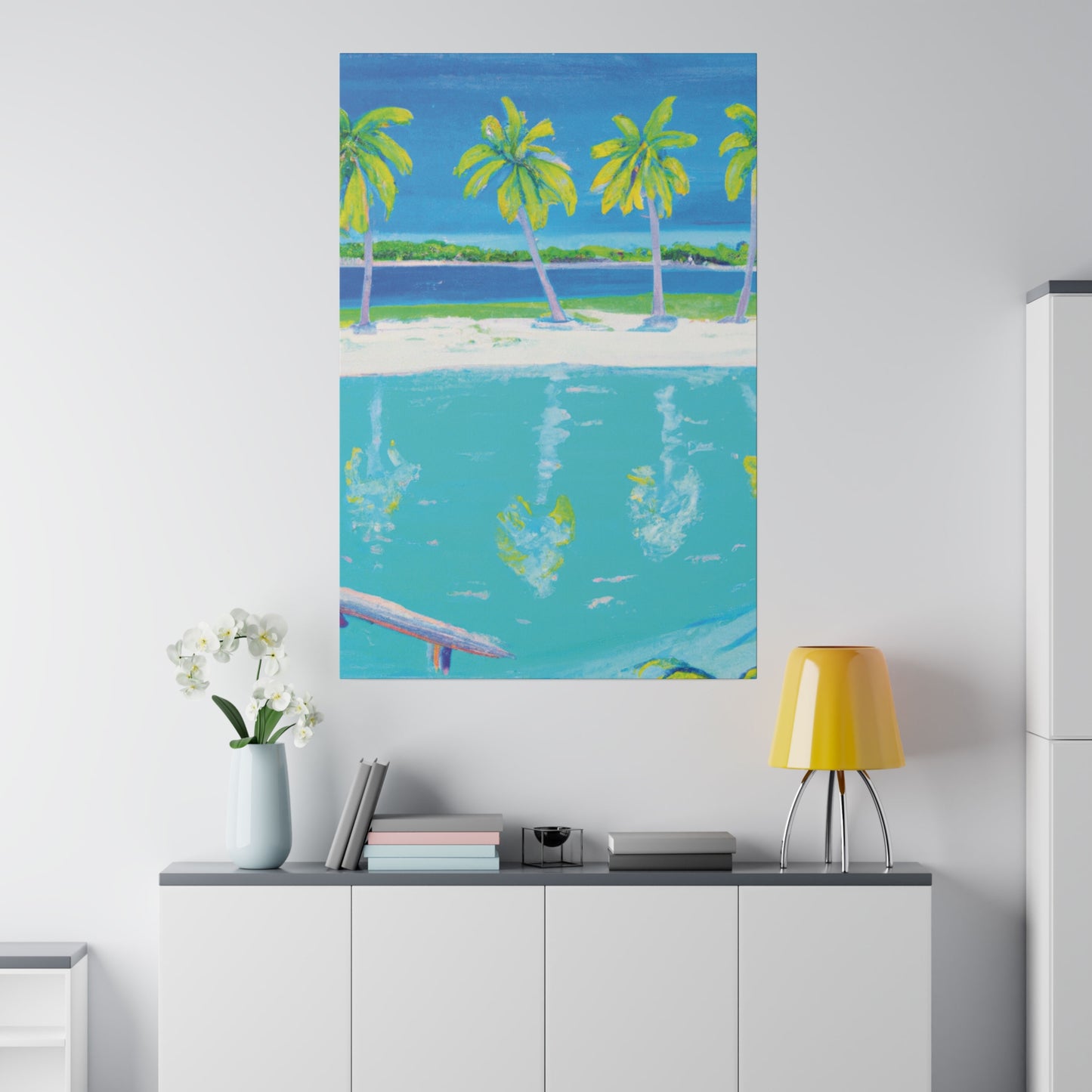 2196Z - Bahamas Ocean Painting Print | Bahamas | Ocean | Beach | Poster | Home Decor | Wall Art | Canvas