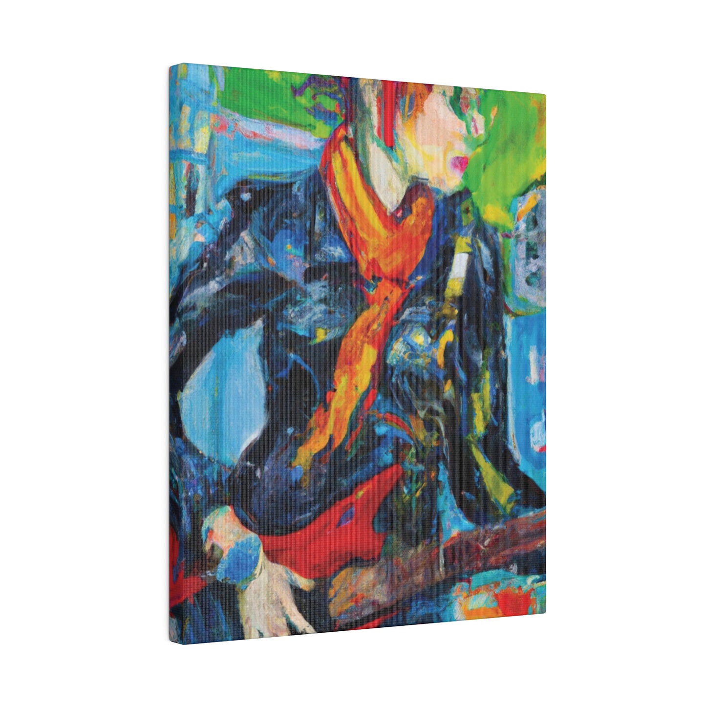 935O - Rockstar Oil Painting Style Print | Poster | Home Decor | Wall Art | Music Art | Canvas