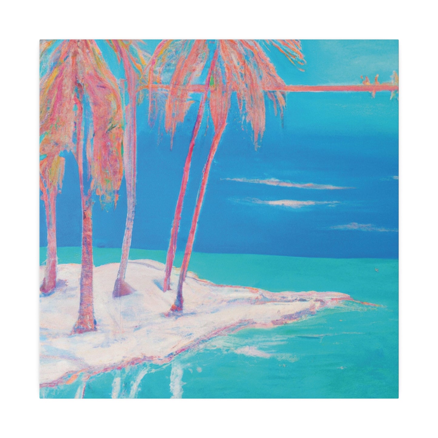 3162K - Bahamas Ocean Painting Print | Bahamas | Ocean | Beach | Poster | Home Decor | Wall Art | Canvas