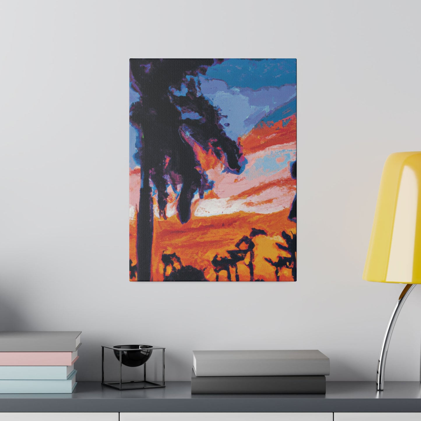 2761V - Miami Beach Sunset Painting Print | Miami | Beach | Sunset | Poster | Home Decor | Wall Art | Canvas