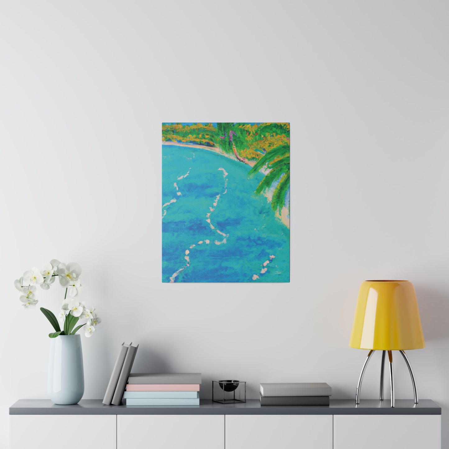 6605P - Bahamas Ocean Painting Print | Bahamas | Ocean | Beach | Poster | Home Decor | Wall Art | Canvas