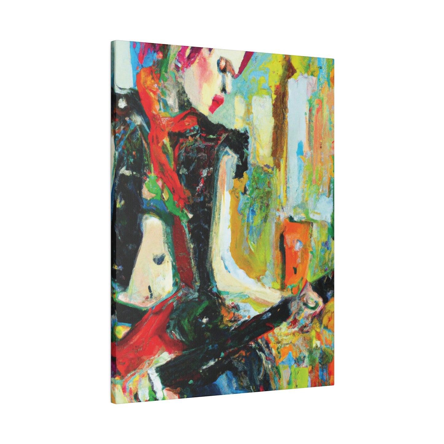4824H - Rockstar Oil Painting Style Print | Poster | Home Decor | Wall Art | Music Art | Canvas