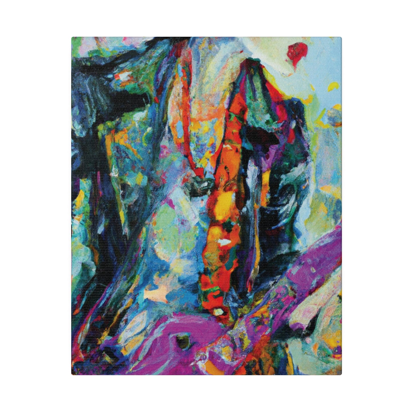 9351Q - Rockstar Oil Painting Style Print | Poster | Home Decor | Wall Art | Music Art | Canvas