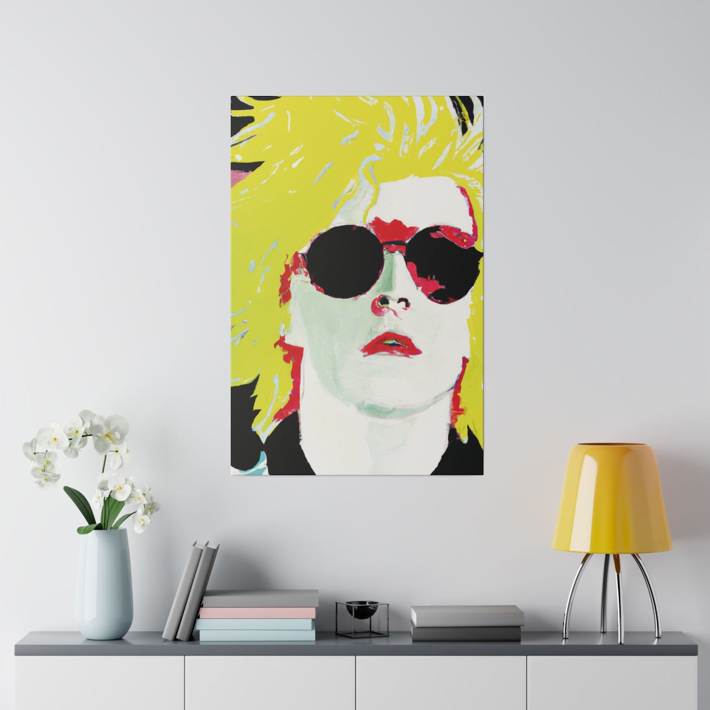 6289X - Rockstar Painting Print | Face | Abstract | Poster | Home Decor | Wall Art | Music Art | Canvas