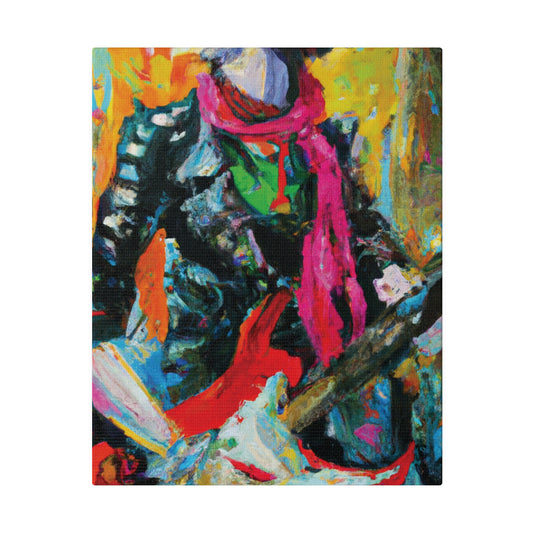 8579X - Rockstar Oil Painting Style Print | Poster | Home Decor | Wall Art | Music Art | Canvas