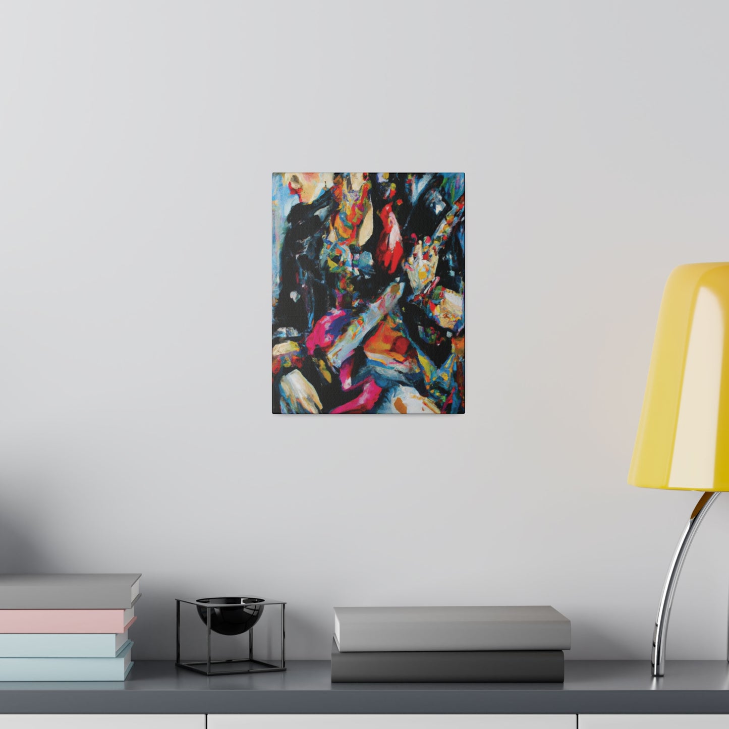 7248A - Rockstar Oil Painting Style Print | Poster | Home Decor | Wall Art | Music Art | Canvas