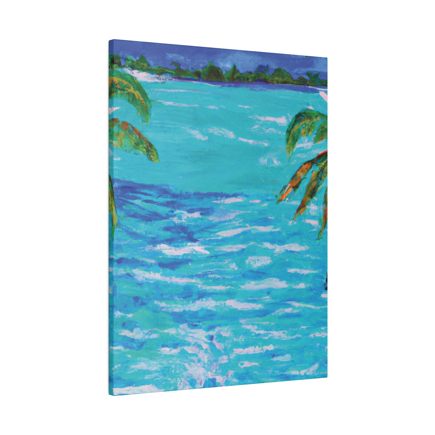 5802L - Bahamas Ocean Painting Print | Bahamas | Ocean | Beach | Poster | Home Decor | Wall Art | Canvas